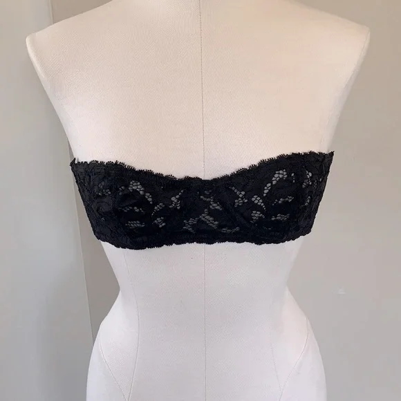 ‼️CLOSET CLOSING‼️NWT Free People 34A Love Letters Lace Bra - Black - Picture 5 of 7